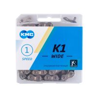 KMC K1 Wide Fahrradkette (100 Glieder l silber / schwarz)